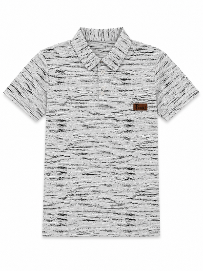 Grey Drift - Boys Polo T-Shirt