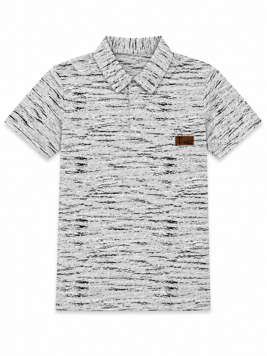 Grey Drift - Boys Polo T-Shirt