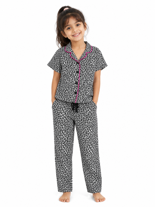 Cheetah -  Girls Pure Cotton Co-Ords Set