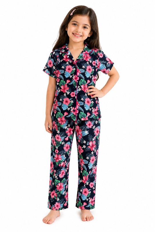 Hibiscus - Girls Pure Cotton Co-Ords set