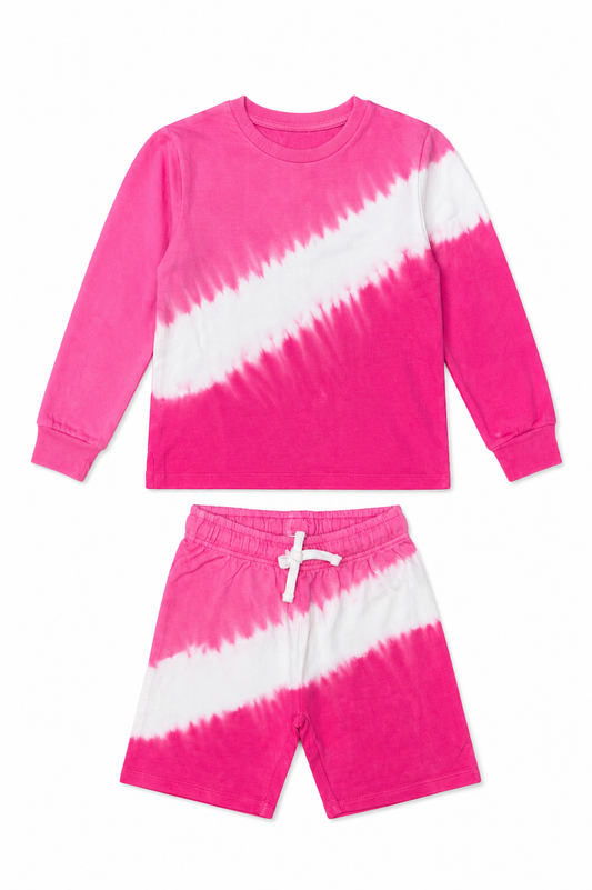 Strawberry Popsicle - Girls Pure Cotton Co-Ords Set
