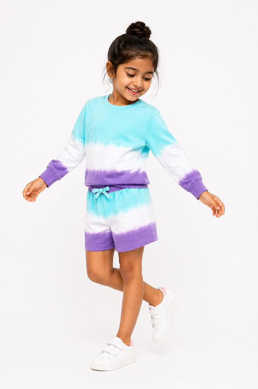 Deep Ocean Girls Pure Cotton Co-Ords set