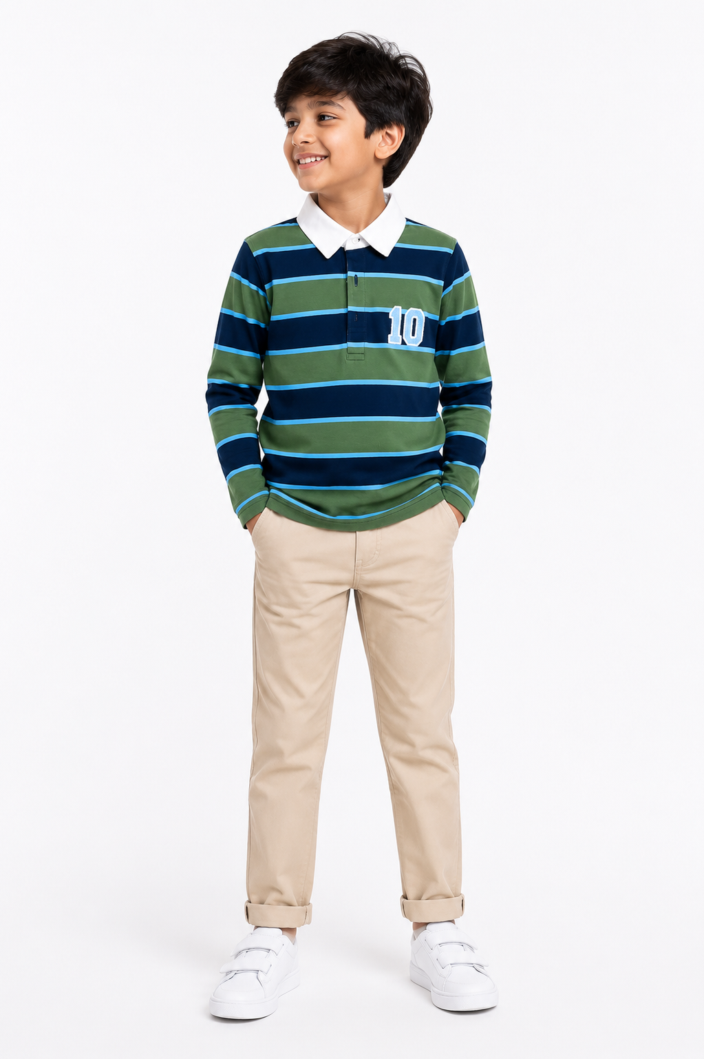Olive League - Boys Polo T-Shirt