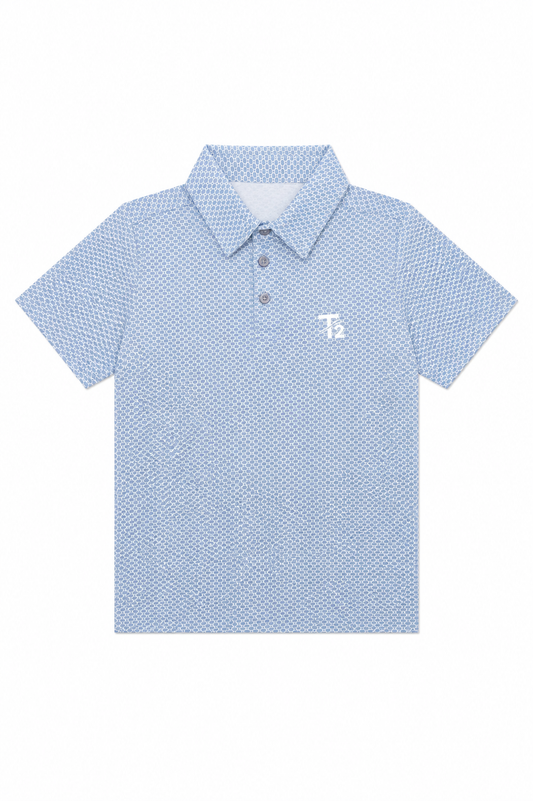 Bubble Blue - Boys Polo T-Shirt