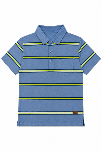 Neon Trial - Boys Polo T-Shirt