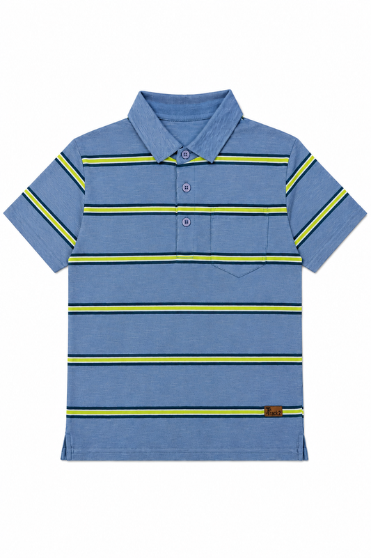 Neon Trial - Boys Polo T-Shirt