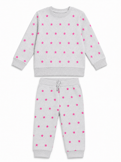 Pink Stardust - Babies Snuggle Co-ord Set
