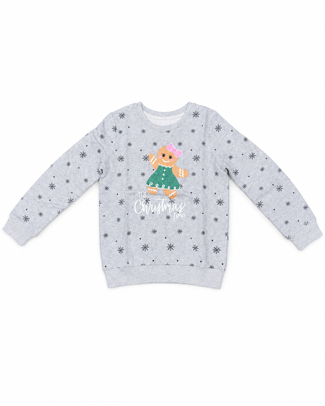 Snowflake Cookie Winter Sweatshirt - Melange