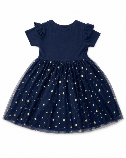Navy North-star Frock - Girls Premium Cotton Frock