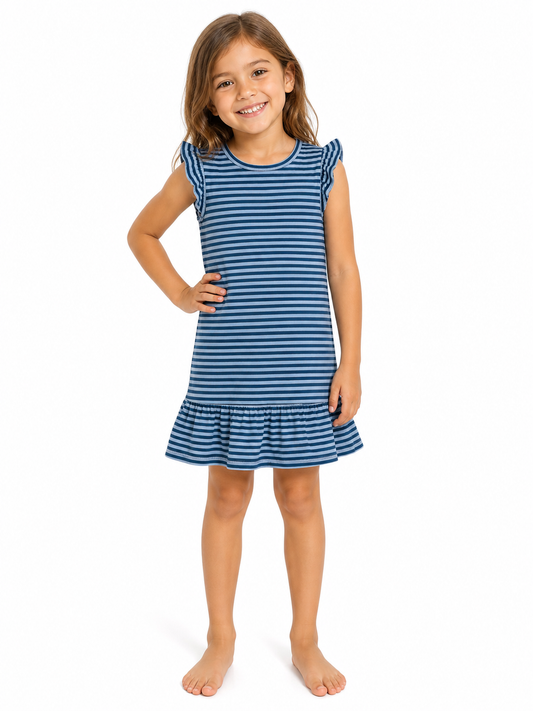 Seabreeze Frill - Girls Everyday Cotton Frock