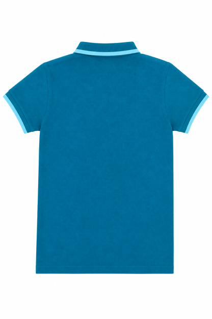 Rocket Rider - Boys Polo T-Shirt | Turquoise