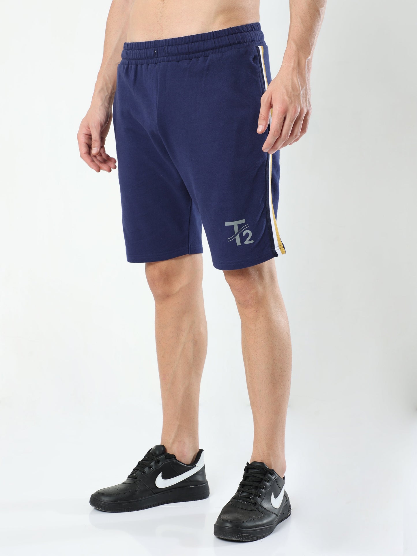 Comfy Cotton - Men's Casual Shorts : Navy