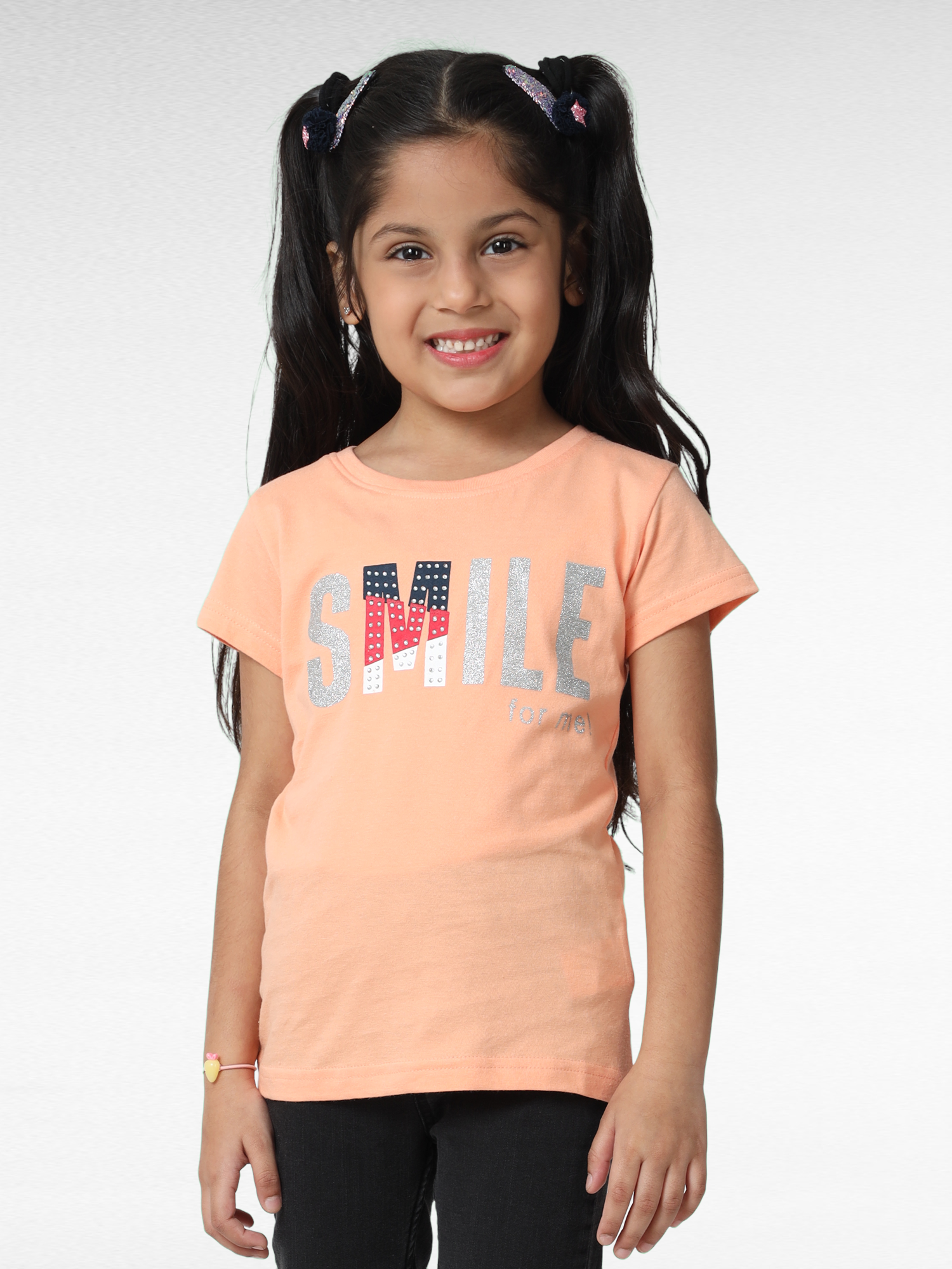 Smile for me girls green Tee