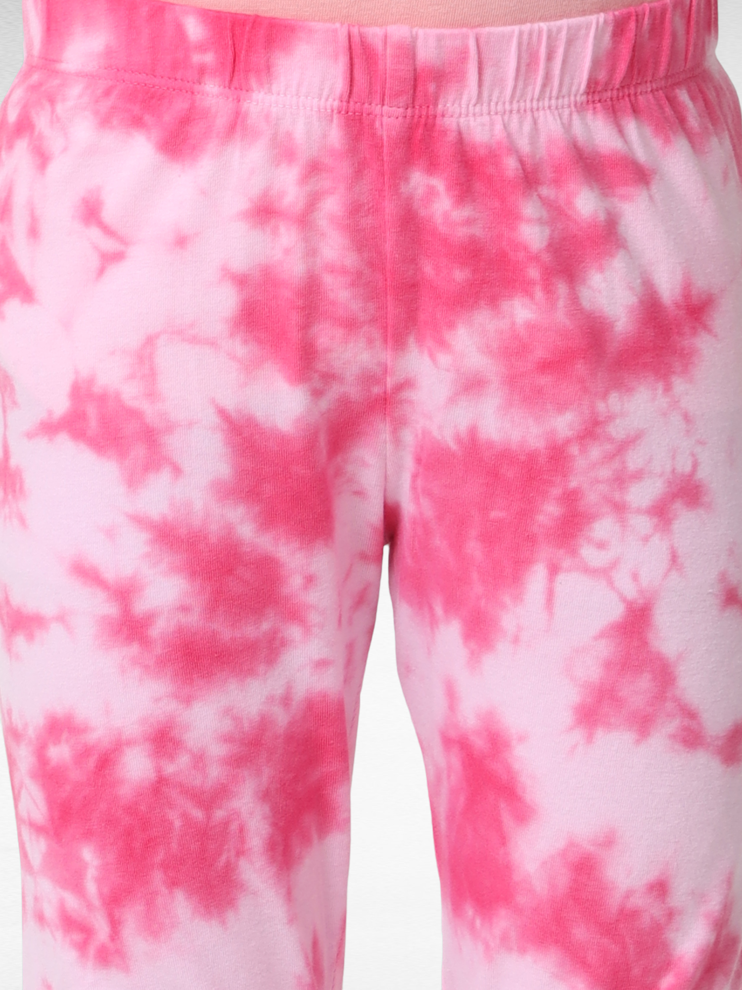 Pink Blossom Girls Tie & Dye Leggings