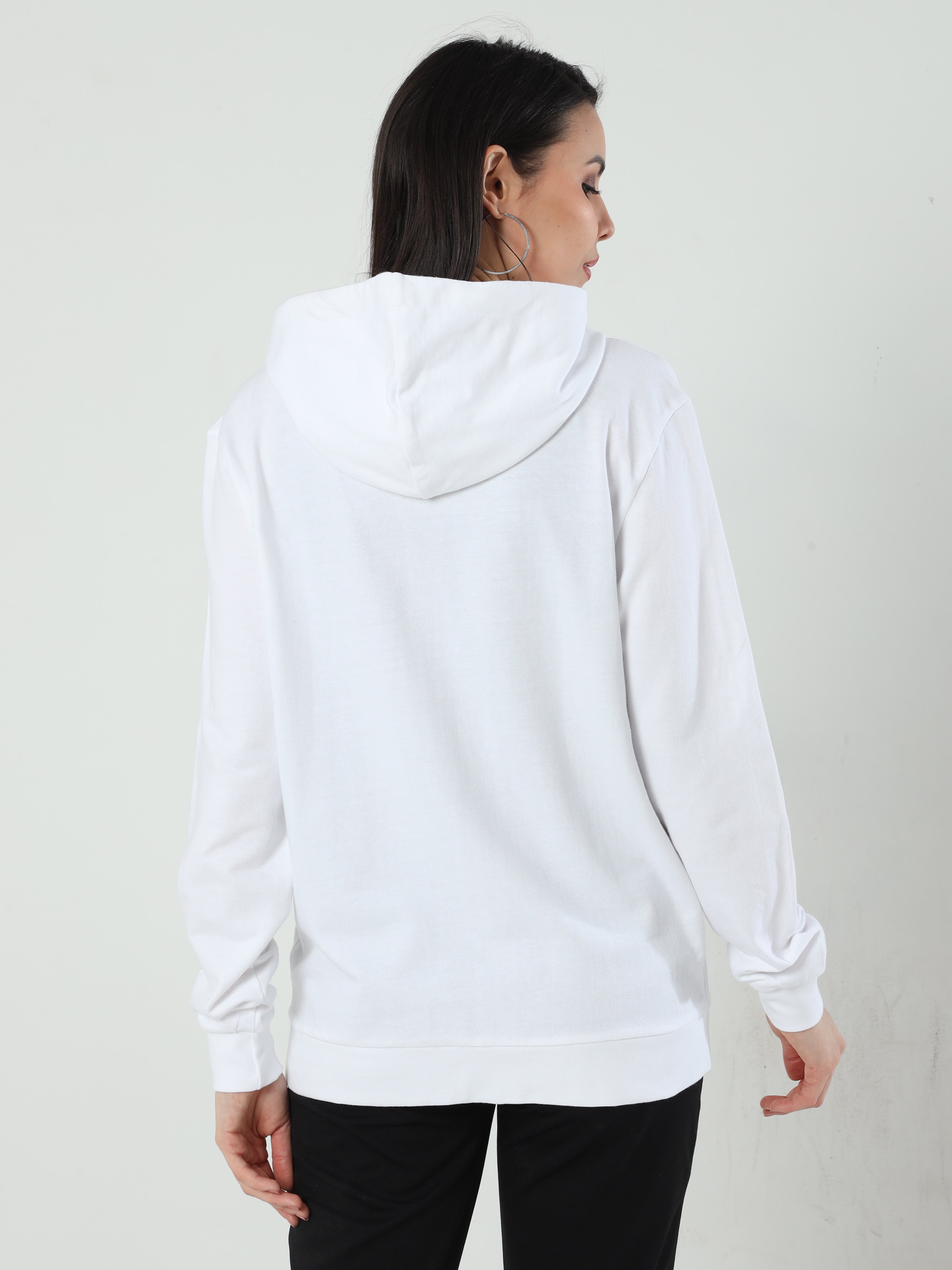 Womens white cheap hooded sweatshirt