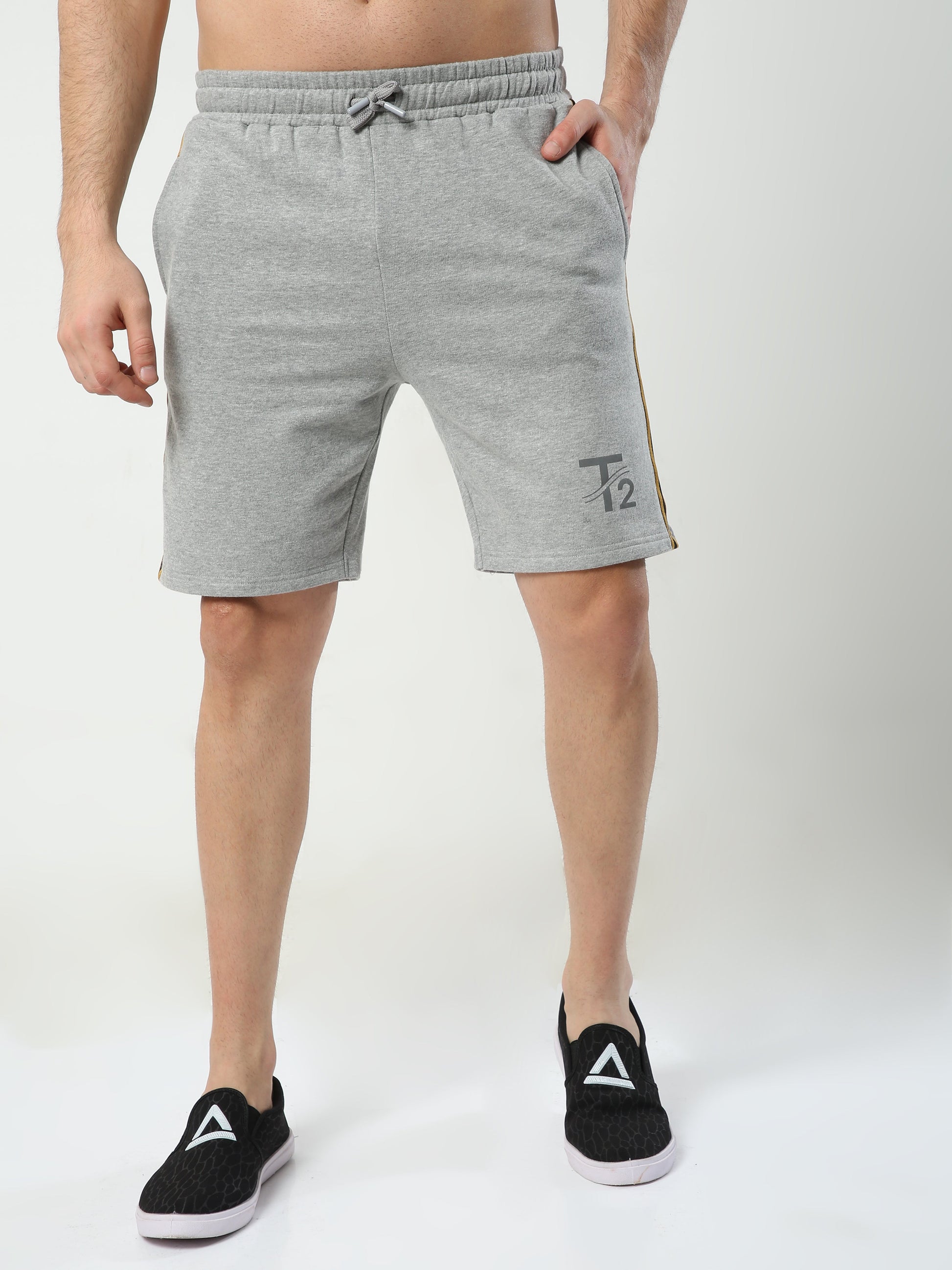 Comfy Cotton - Men's Premium Shorts : Grey Mel