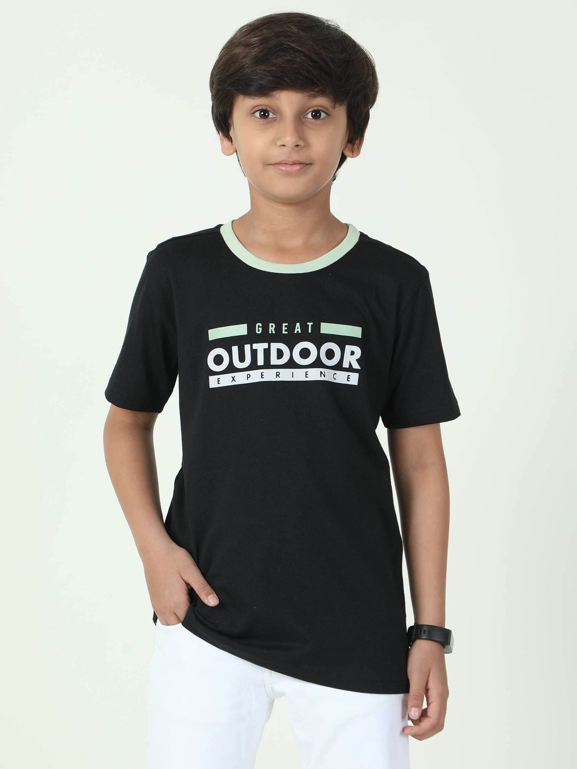 Outdoor Play Boys T-Shirt ( Black )