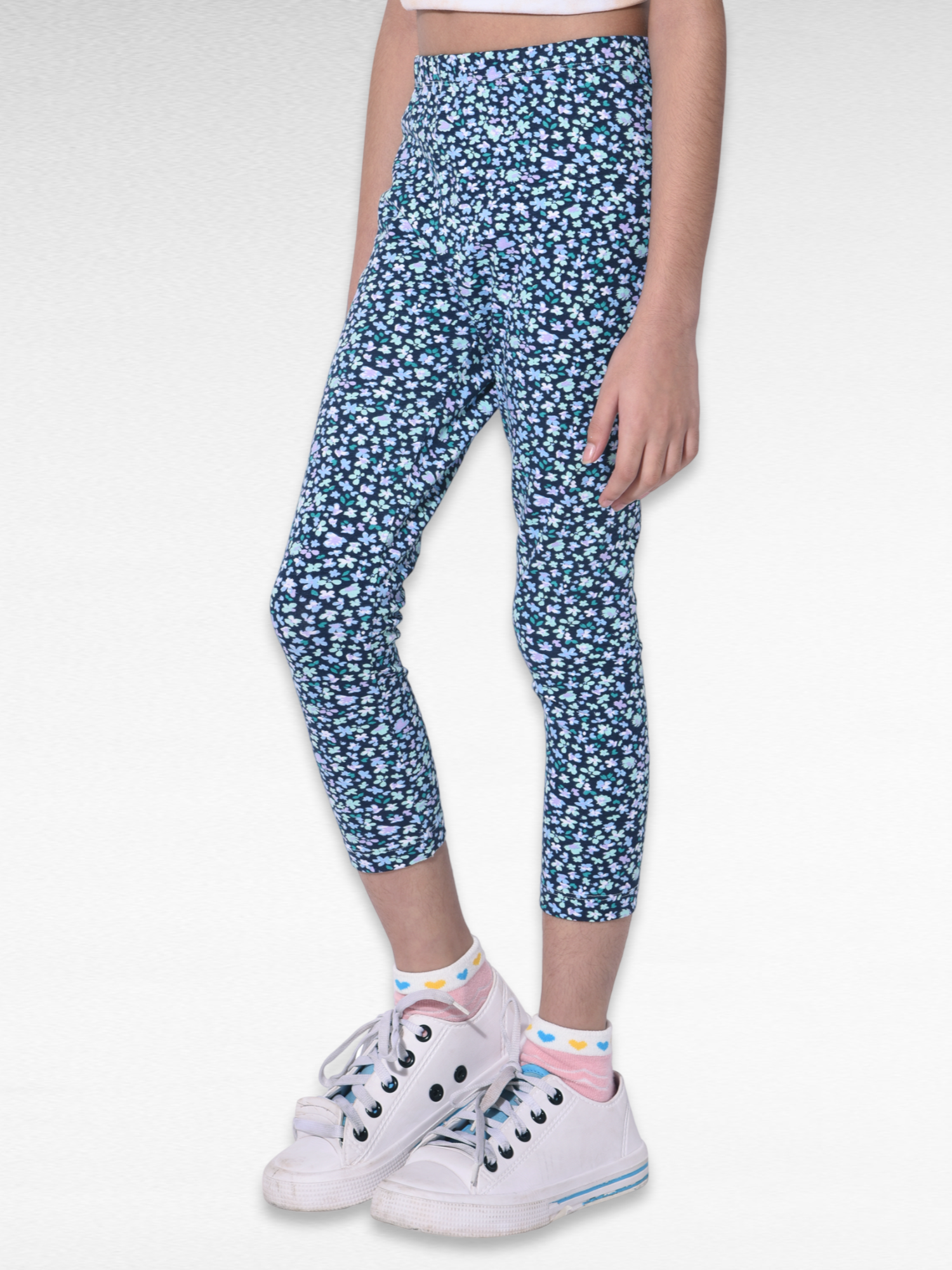 Buy West Vogue Legging- Green N Floral Print at Rs.598 online | Activewear  online