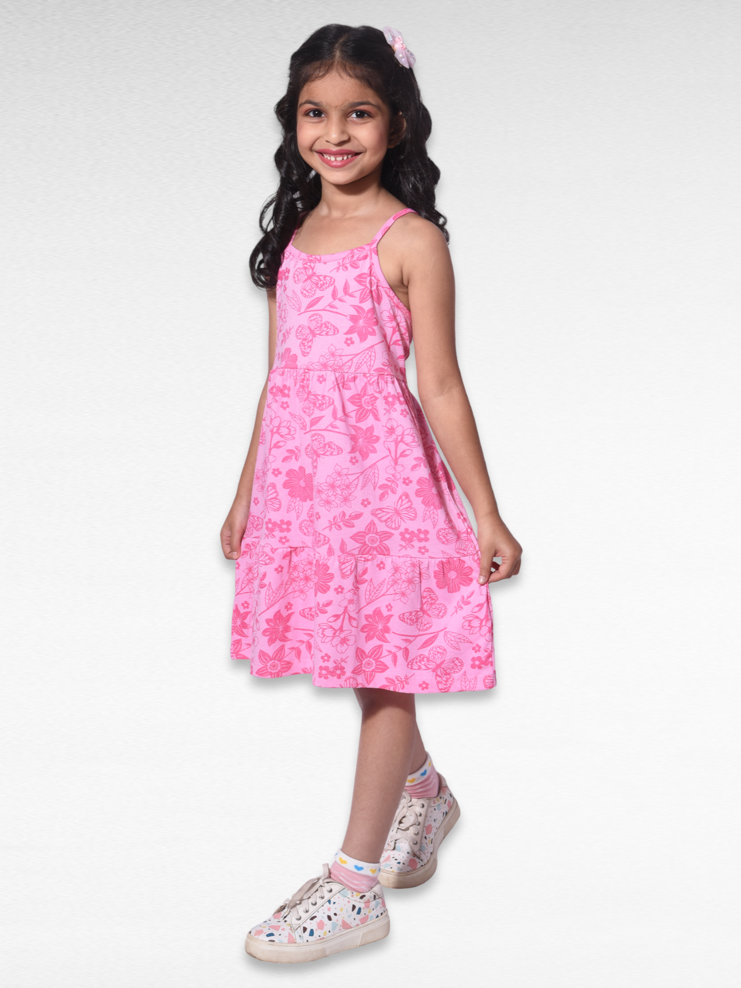 Vibe Girls Frock - Pink park