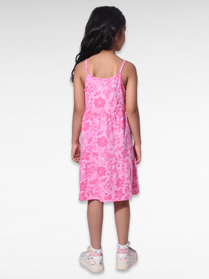 Vibe Girls Frock - Pink park