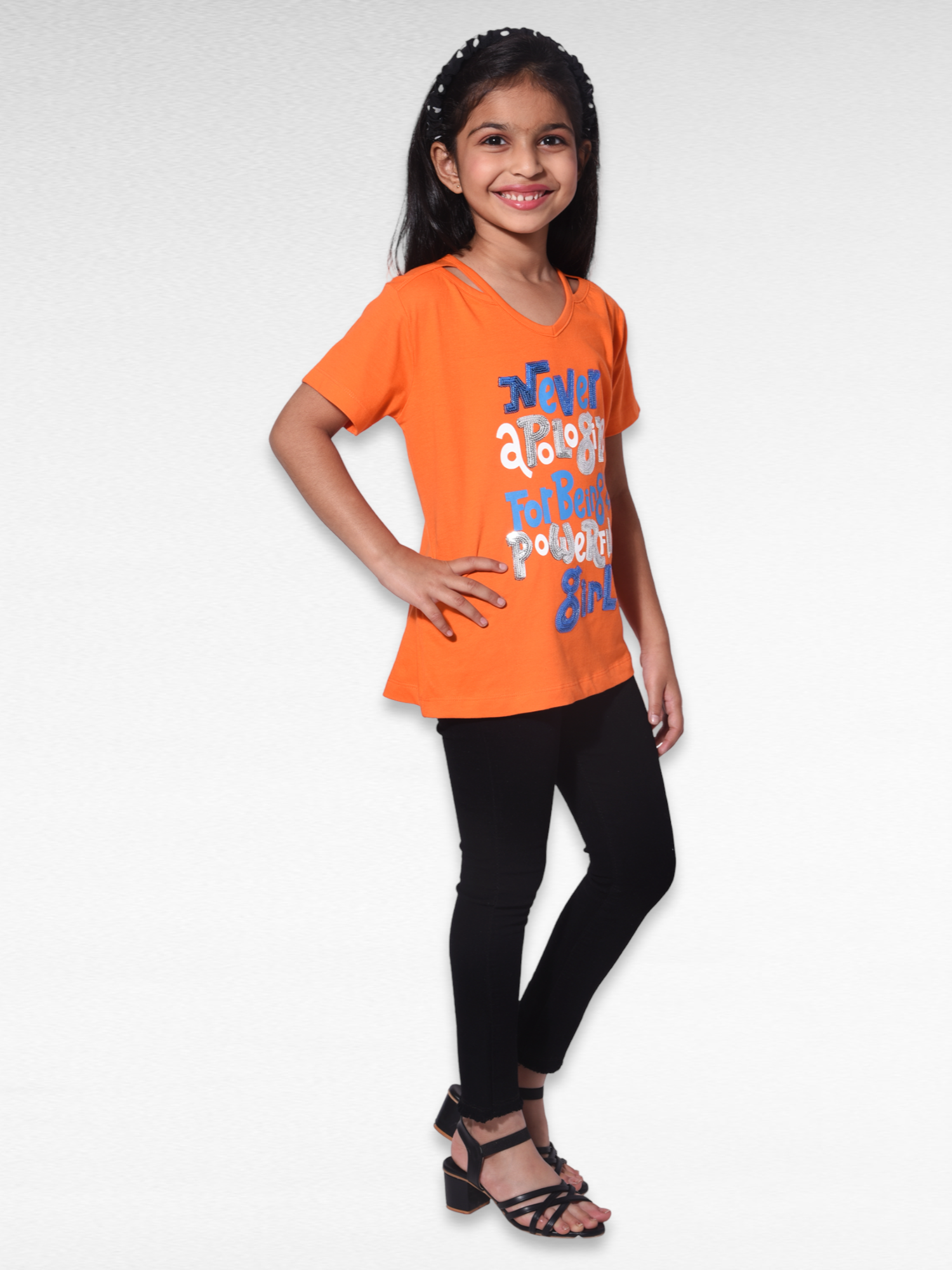 Girl Power T-Shirt - Orange